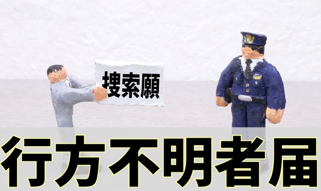 警察と男性の人形