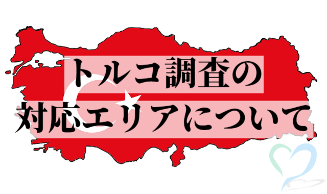 トルコ調査の対応エリアについて