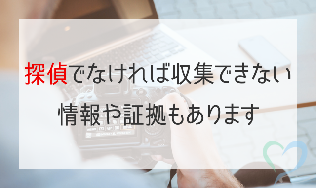 探偵でなければ収集できない情報