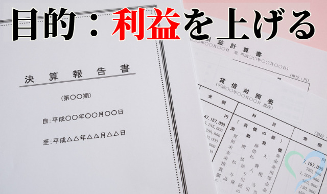 決算書、貸借対照表、損益計算書