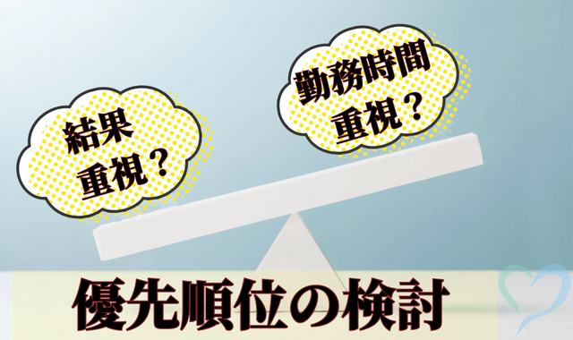 優先順位を表すシーソー