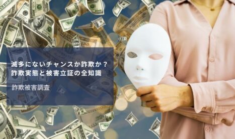 滅多にないチャンスか詐欺か？詐欺実態と被害立証の全知識