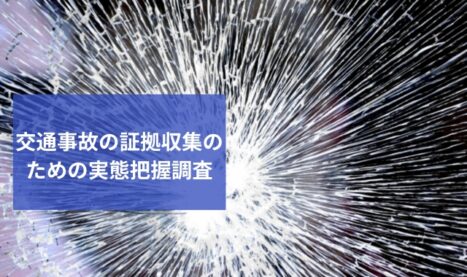 交通事故の実態調査