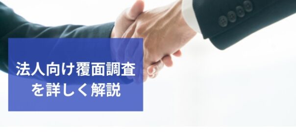 法人向け覆面調査
