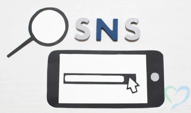 スマホとSNSのイラスト