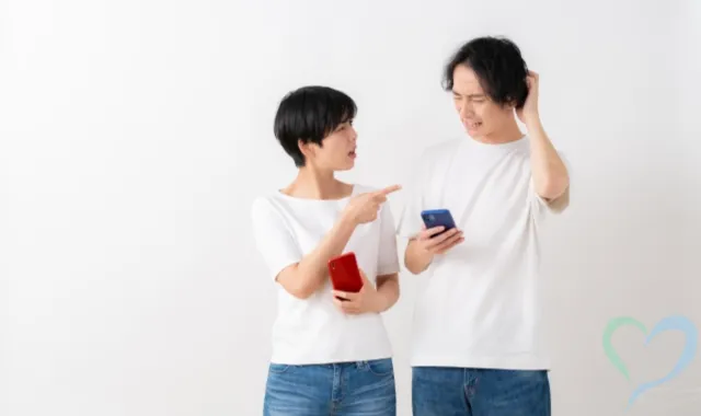 夫に指摘する妻